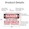 Signmission 10 in H x 14 in W, Aluminum, Rectangle, Do Not Enter Confined Space Permit Required OS-2PACK-DS-A-1014-L-19329 - alternate 5